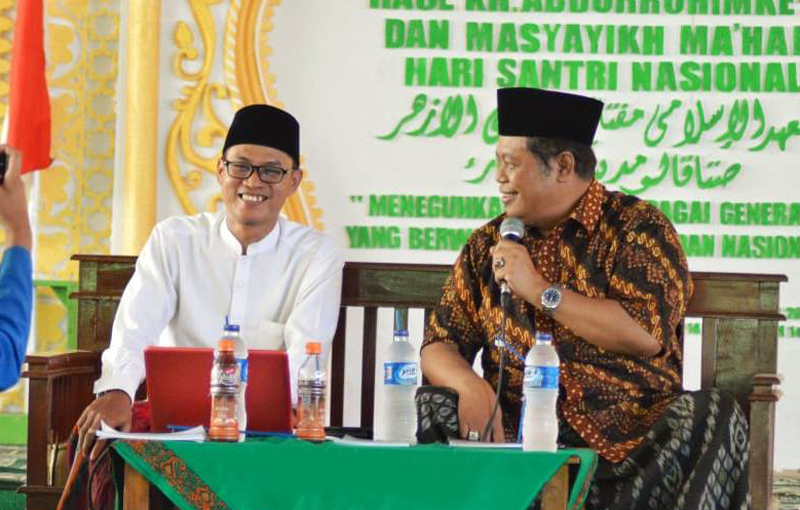 HALAQAH: H Marsudi Syuhud dan Ustadz Muntaha. (foto: nu for ngopibareng.id)