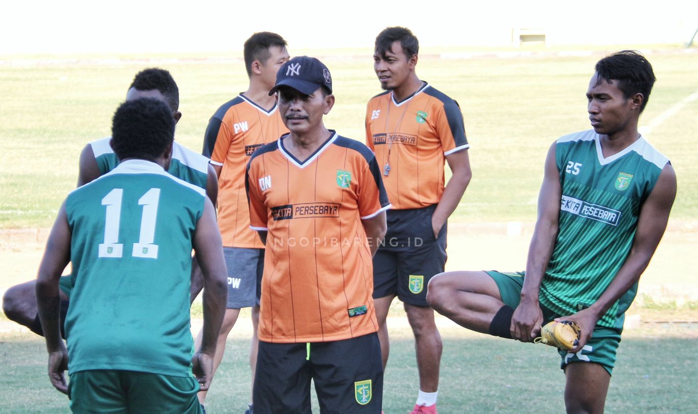 Pelatih Persebaya, Djadjang Nurdjaman. (foto: Haris/ngopibareng)
