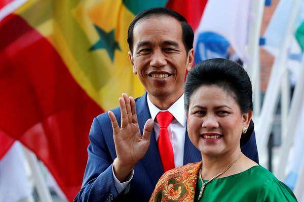 Presiden Joko Widodo (Jokowi) bersama Ibu Negara Iriana Jokowi.