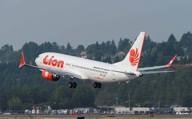 Lion Air jenis pesawat Boeing 737 MAX 8. (Foto: Paul Christian Gordon)