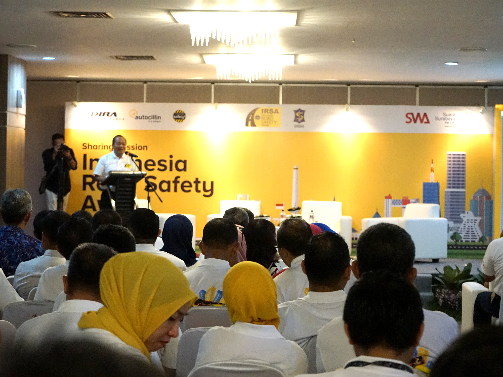 Sharing dan diskusi Indonesia Road Safety Award (IRSA) di gedung siola lantai IV, pada Kamis, 4 Oktober 2018.