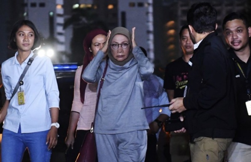 Ratna Sarumpaet ditangkap di Bandara Soekarno Hatta, Cengkareng, Tangerang. Foto: Antara.