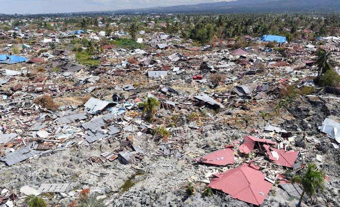 Kondisi perumahan di  Petobo di Kecamatan Palu Selatan pasca gempa. (Foto: Antara)