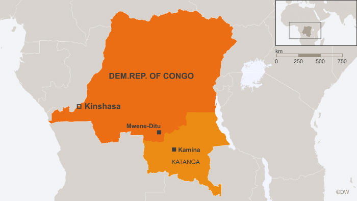 Peta Republik Demokratik Kongo. Foto: wikipedia
