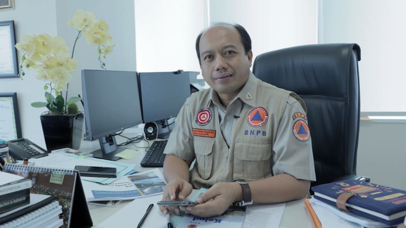 Kepala Pusat Data Informasi dan Humas Badan Nasional Penanggulangan Bencana (BNPB) Sutopo Purwo Nugroho. 