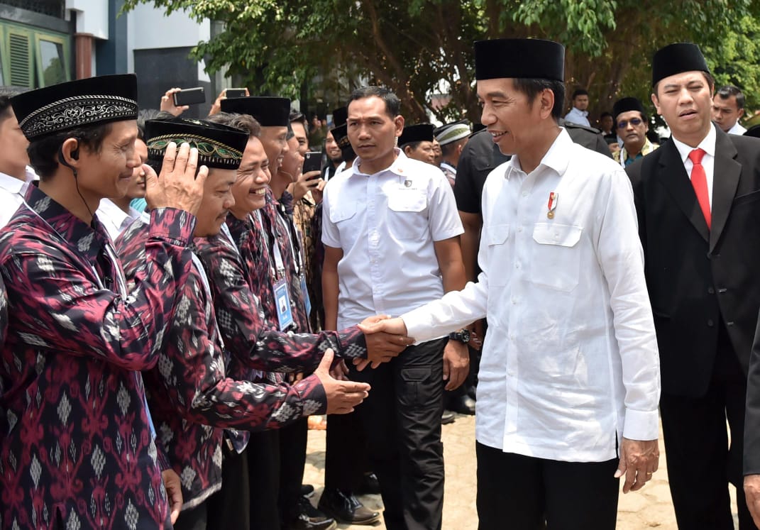 Presiden Jokowi saat menghadiri Rakernas LDII (10:10). Foto: rumgapres