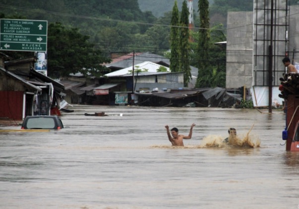 Ilustrasi banjir Mamuju. Foto: dok/antara