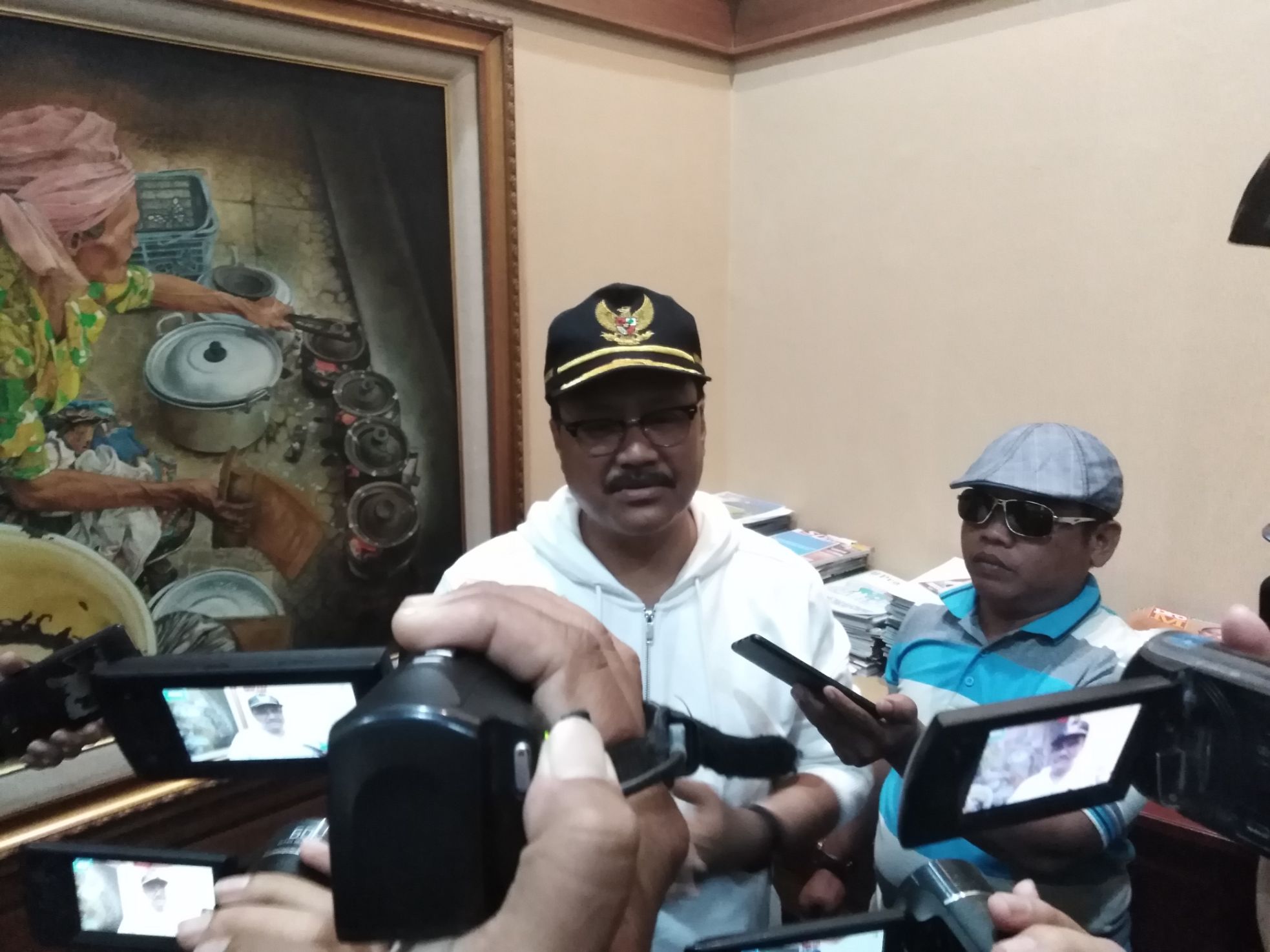 Gus Ipul, ketika ditemui di kantor Wakil Gubernur Jawa Timur, Senin, 22 Oktober 2018.