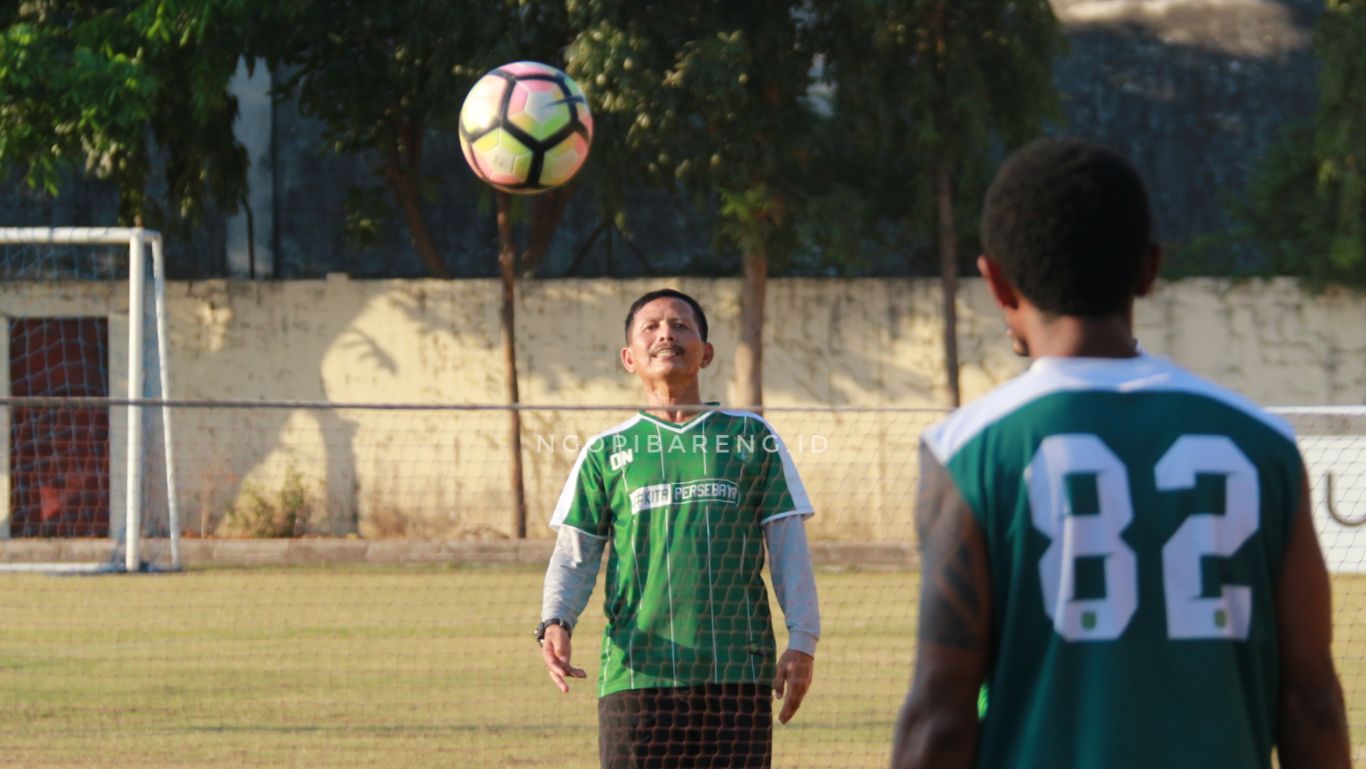 Pelatih Persebaya, Djajang Nurdjama. (foto: Haris/ngopibareng)
