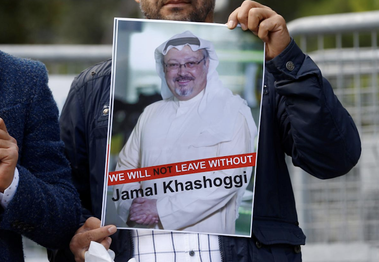 PROTES: Protes atas kematian Jamal Khashoggi. (foto: curtesy of google) 