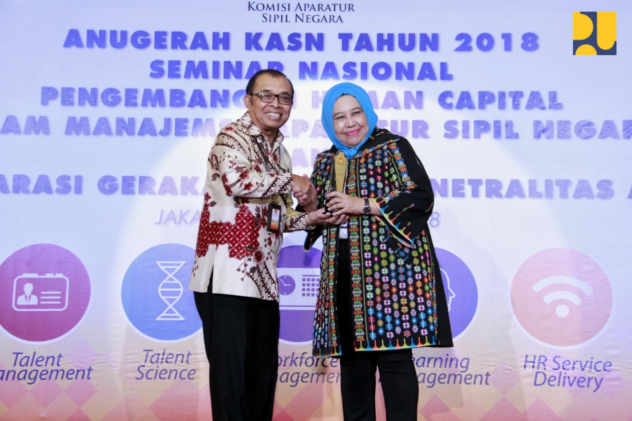 Anugerah Komisi Aparatur Sipil Negara (KASN) 2018. Foto: Biro Komunikasi Publik Kementerian PUPR. 