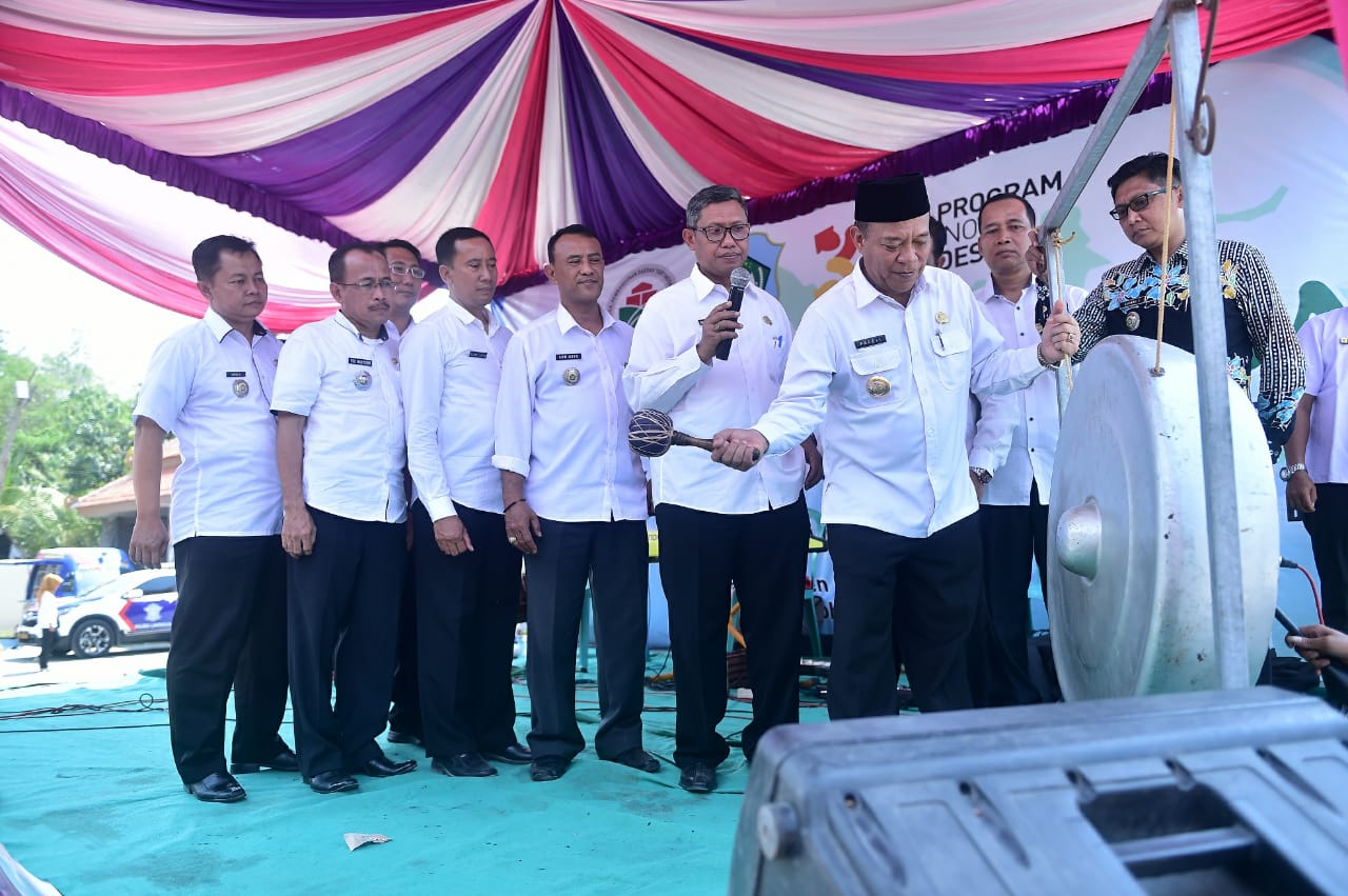 Bupati Lamongan, Fadeli saat membuka Bursa Inovasi Desa, Rabu, 24 Oktober 2018. (Foto: Totok/ngopibareng.id)