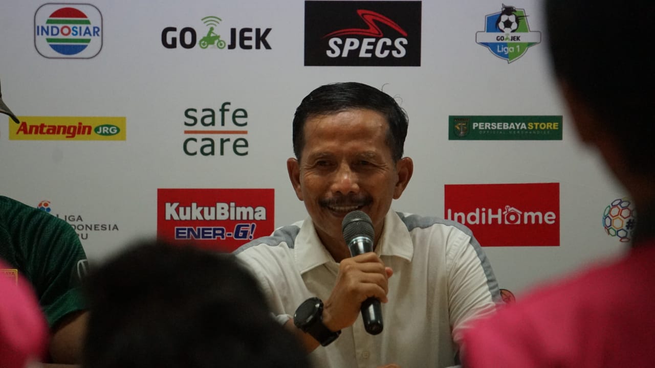 Pelatih Persebaya, Djajang Nurdjaman. (foto: Haris/ngopobareng)
