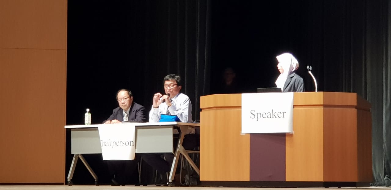 Dosen UB saat menjadi keynote speaker di Jepang. (Foto: Istimewa)