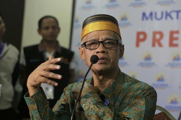 NEGARA DAMAI: Ketua Umum Pimpinan Pusat Muhammadiyah, Haedar Nashir. (foto: md for ngopibareng.id) 