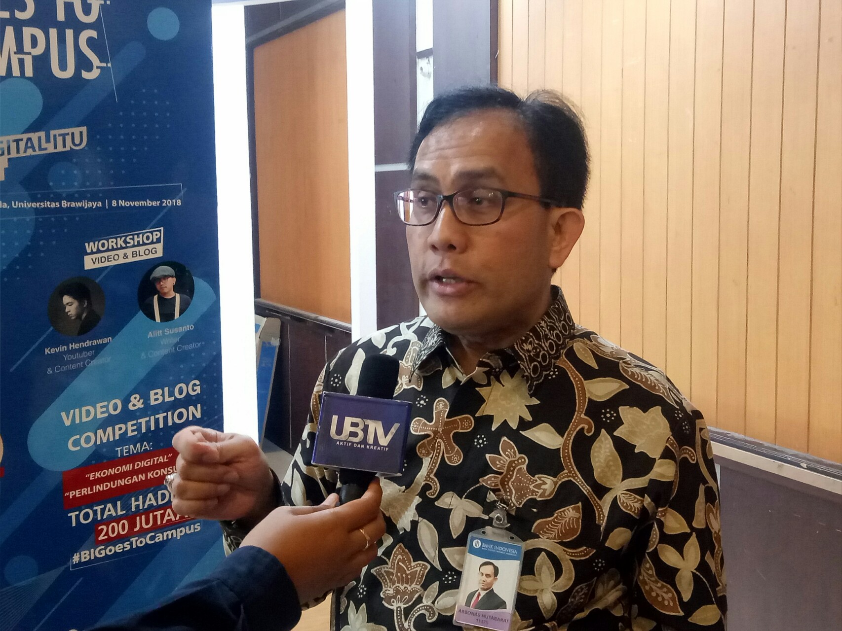 Direktur Dapartemen Komunikasi Bank Indonesia (BI), Arbonas Hutabarat 