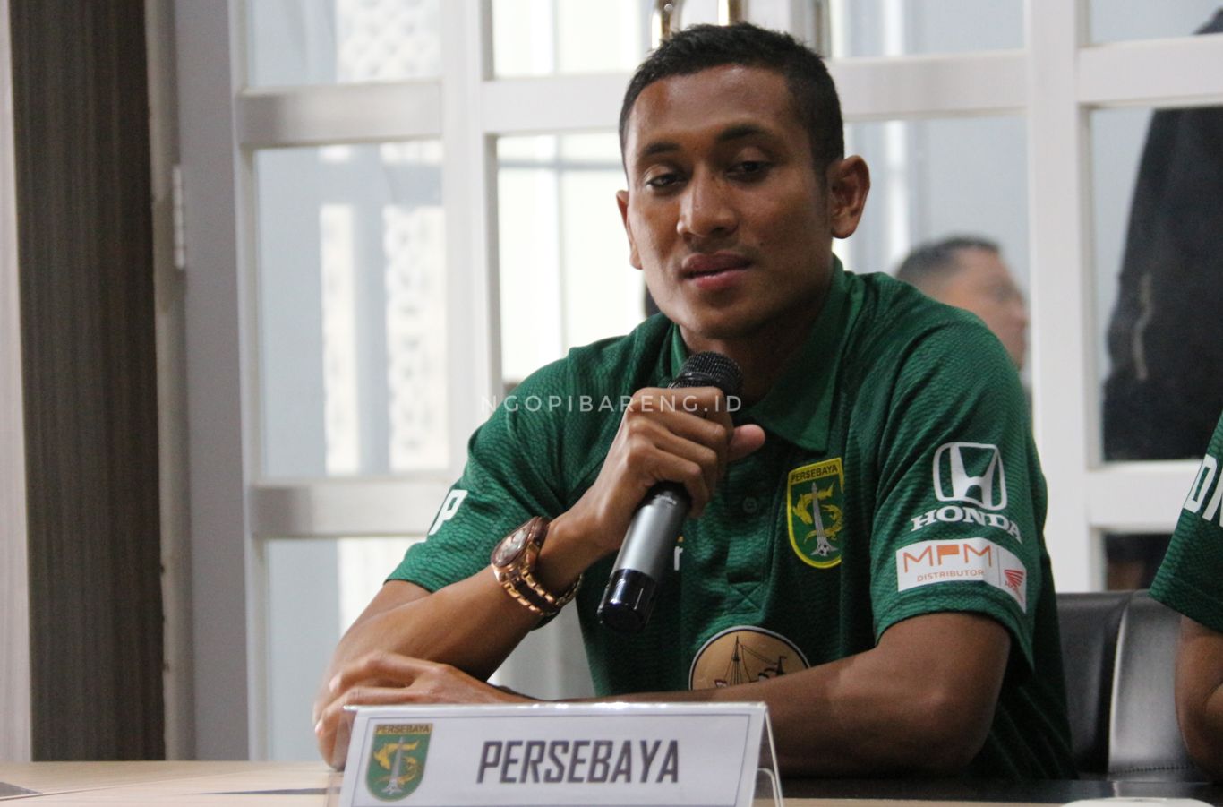 Pemain Persebaya, Muhammad Syaifuddin. (foto: Haris/ngopibareng.id)
