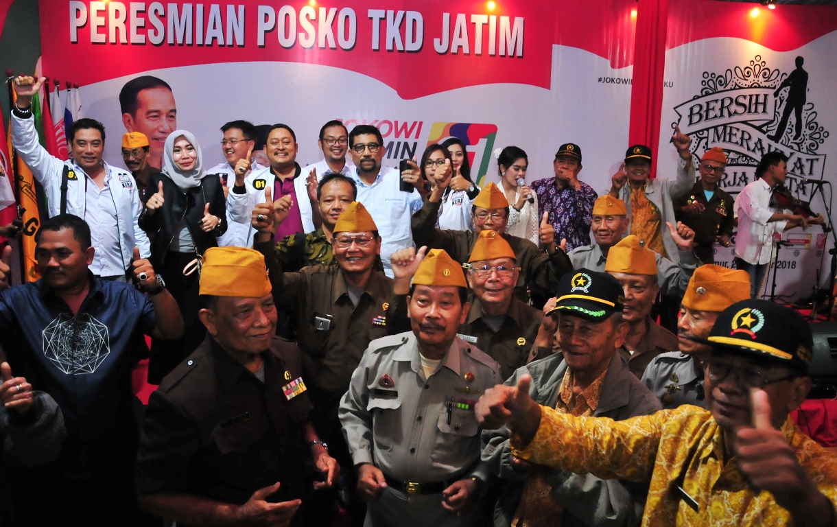 Tim Kampanye Daerah Jatim dan veteran, Kamis, 9 November 2018, malam. (Foto: Istimewa)