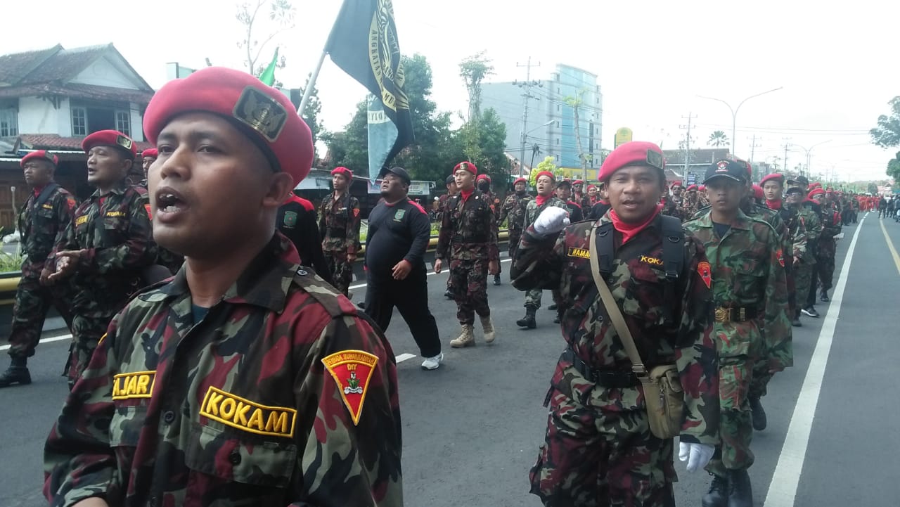 KADER MUHAMMADIYAH: Apel Akbar Komando Kesiapsiagaan Angkatan Muda Muhammadiyah (Kokam). (Foto: md for ngopibareng.id)
