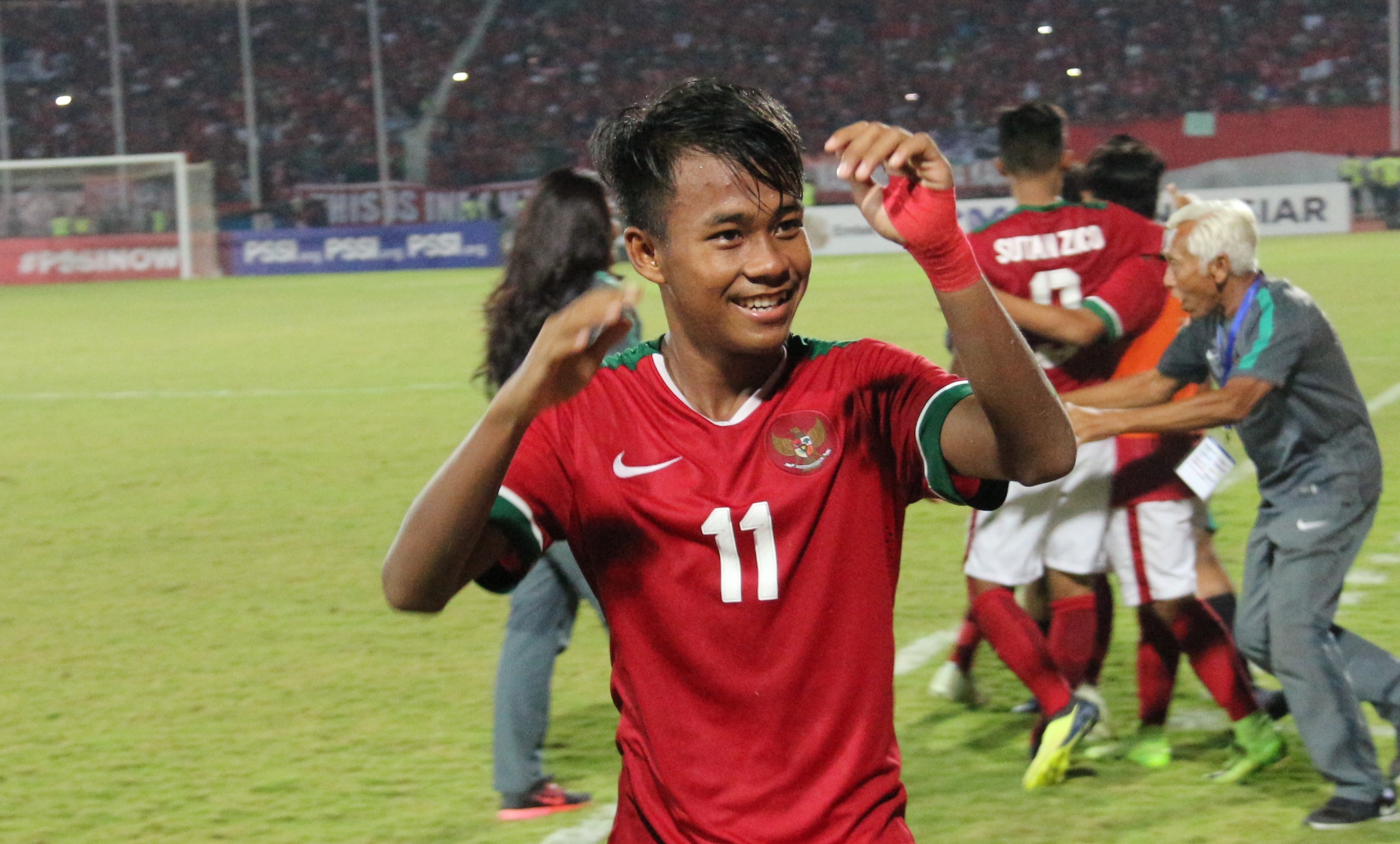 Pemain Timnas Indonesia U16. M Supriadi. (foto: Haris/ngopibareng)
