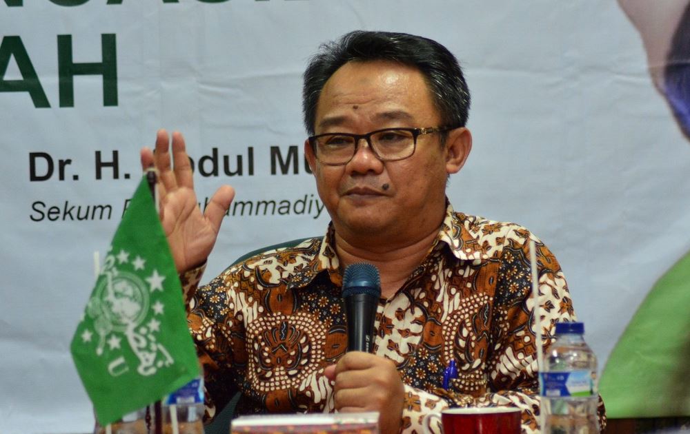 ISLAM MODERAT: Abdul Mu’ti, Sekretaris Umum PP Muhammadiyah. (Foto: dok ngopibareng.id) 