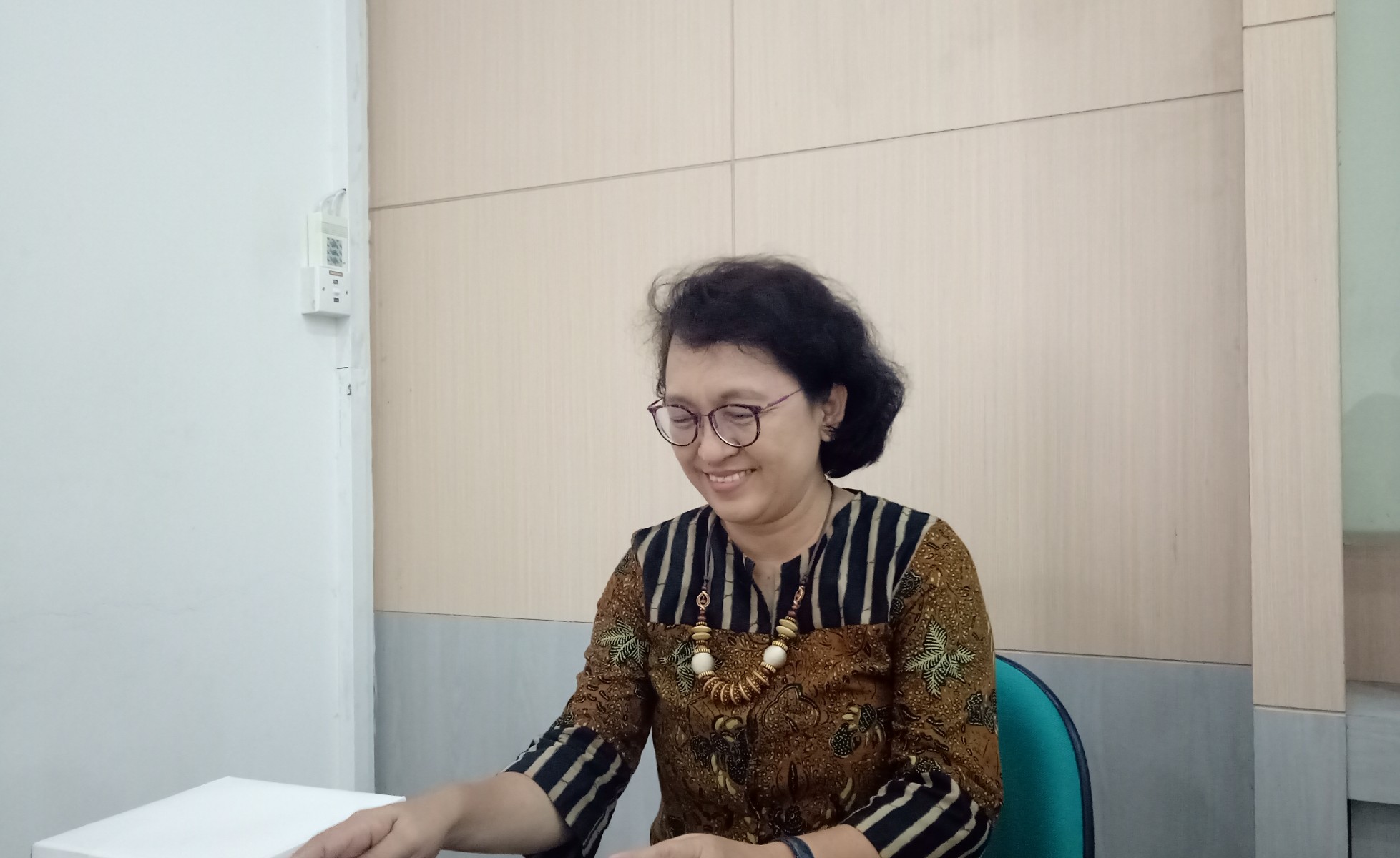 dr Syamsrianingsih, salah satu juri di ajang MEDSPIN 2018 yang diikuti SMA/SMK se-Indonesia dan sejumlah negara ASEAN. (Foto: Pita/ngopibareng.id)