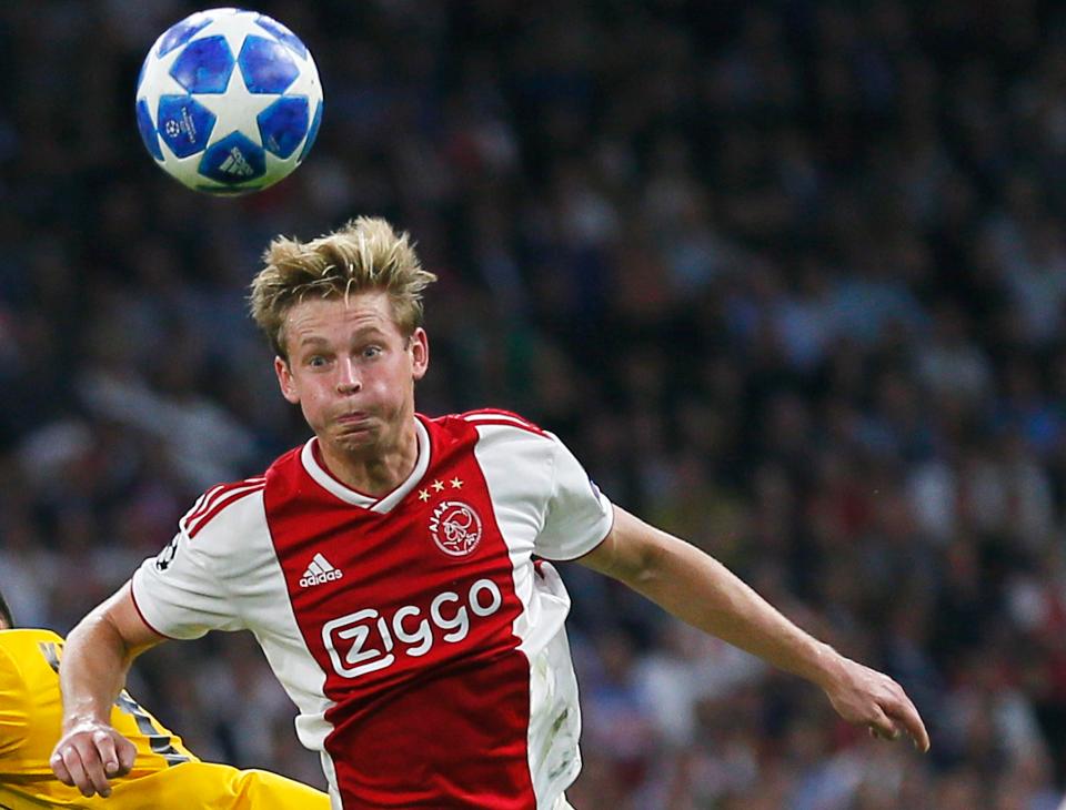 Manchester City dapatkan tandatangan gelandang muda Ajax, Frenkie de Jong. (Foto: Marca)