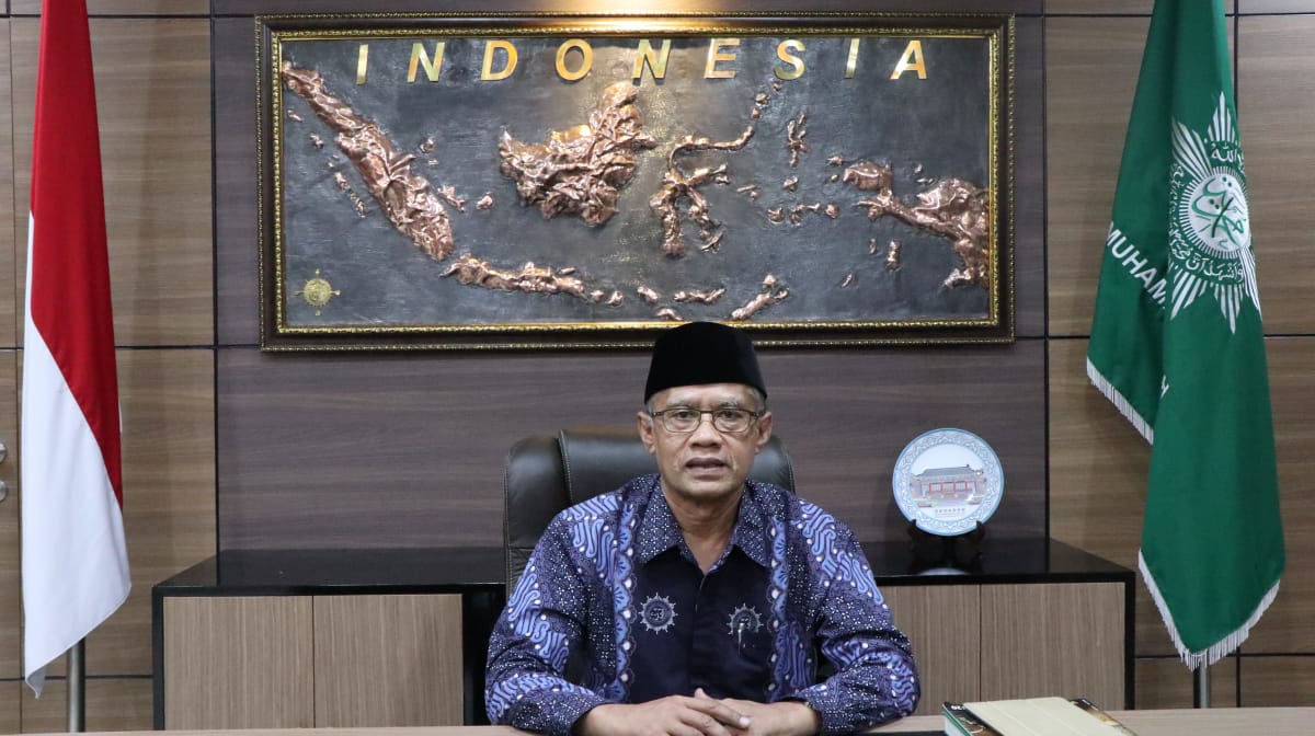 KOMITMEN: Ketua Umum PP Muhammadiyah, Haedar Nashir. (Foto: md for ngopibareng.id)