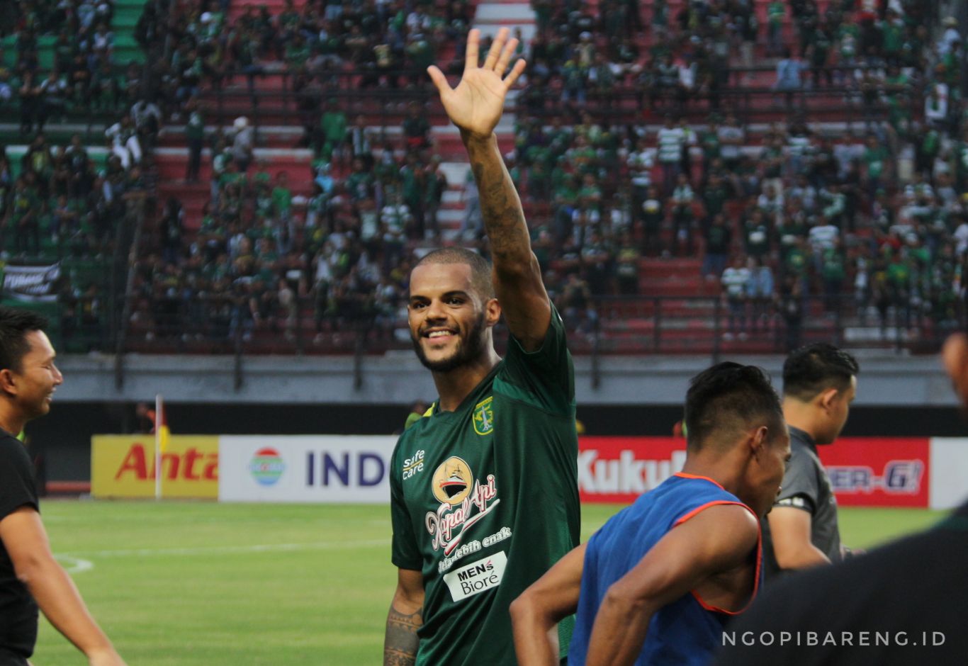 striker Persebaya, David da Silava. (foto: Haris/ngopibareng)