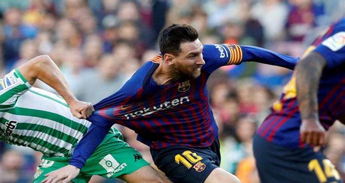 Penyerang Barcelona, Lionel Messi. (Foto: Twitter/@BarcelonaFC) 