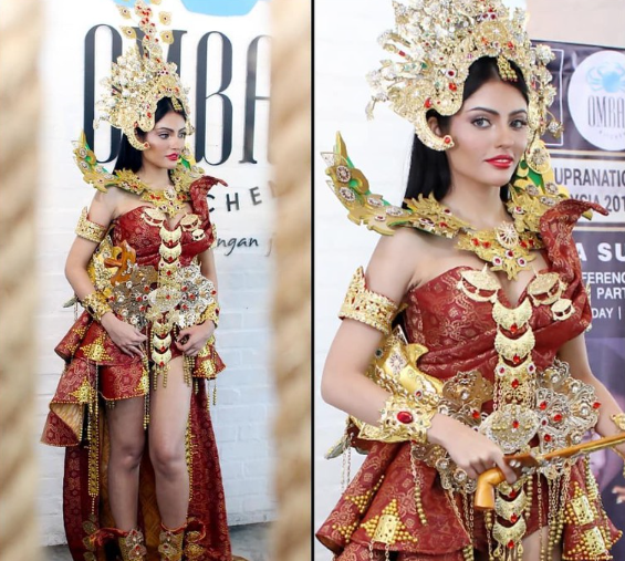 Miss Supranational Malaysia 2018 Sanjna Suri.  Foto: Instagram/borneorepublicmalaysia/sanjna_suri.
