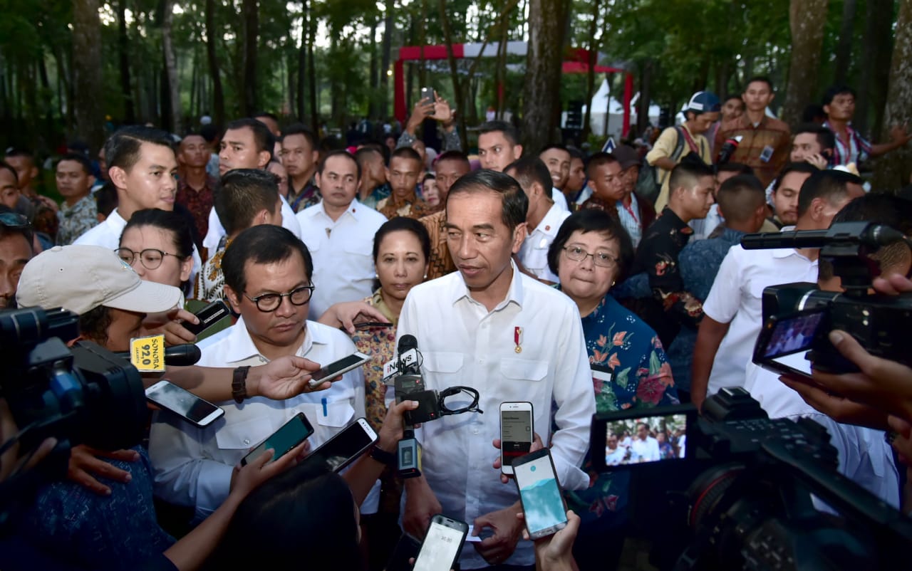 Presiden Jokowi saat berkunjung di Kota Palembang. (Foto: Dok. Biro Pers Setpres)