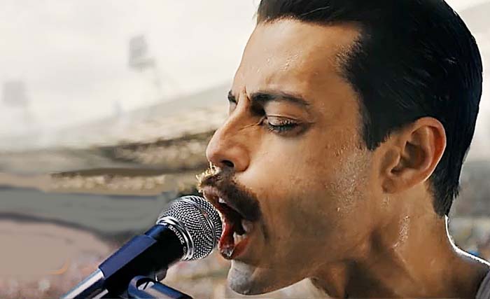 Rami Malek memerankan Freddie Mercury dalam film  "Bohemian Rhapsody". (Foto: AFP)