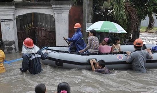Ilustrasi banjir melanda Bali. Foto: dok/antara