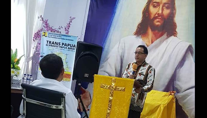 BPJN XVII Gelar Doa untuk Rekan Sejawat dalam Tragedi Nduga. (Foto: Endra/ngopibareng.id)