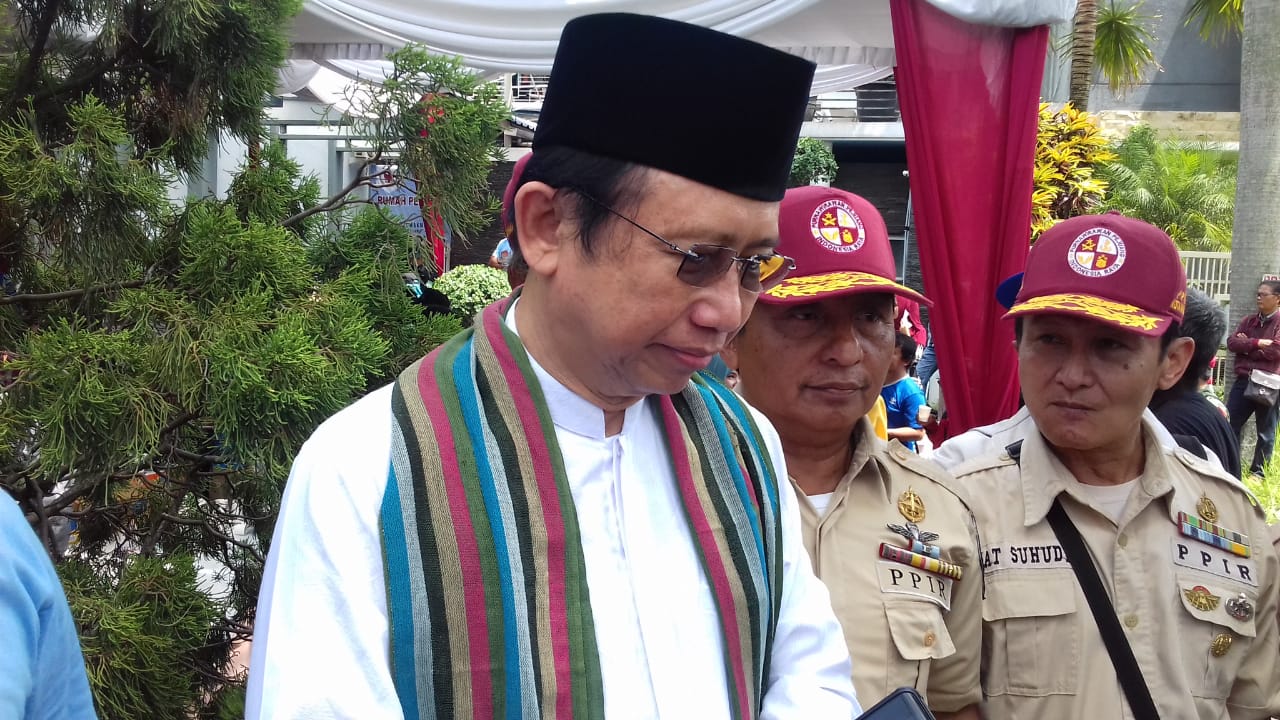 Mantan Ketua DPR RI Marzuki Alie. (Foto: Umar Alfa/Ngopibareng)