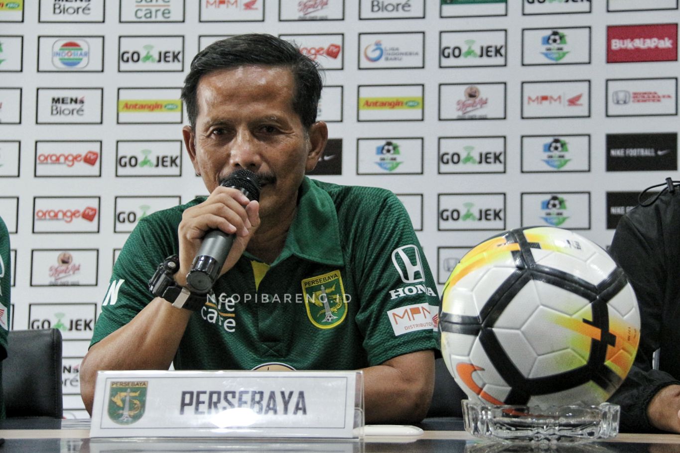 Pelatih Persebaya, Djajang Nurdjaman. (foto: Haris/Ngopibareng)