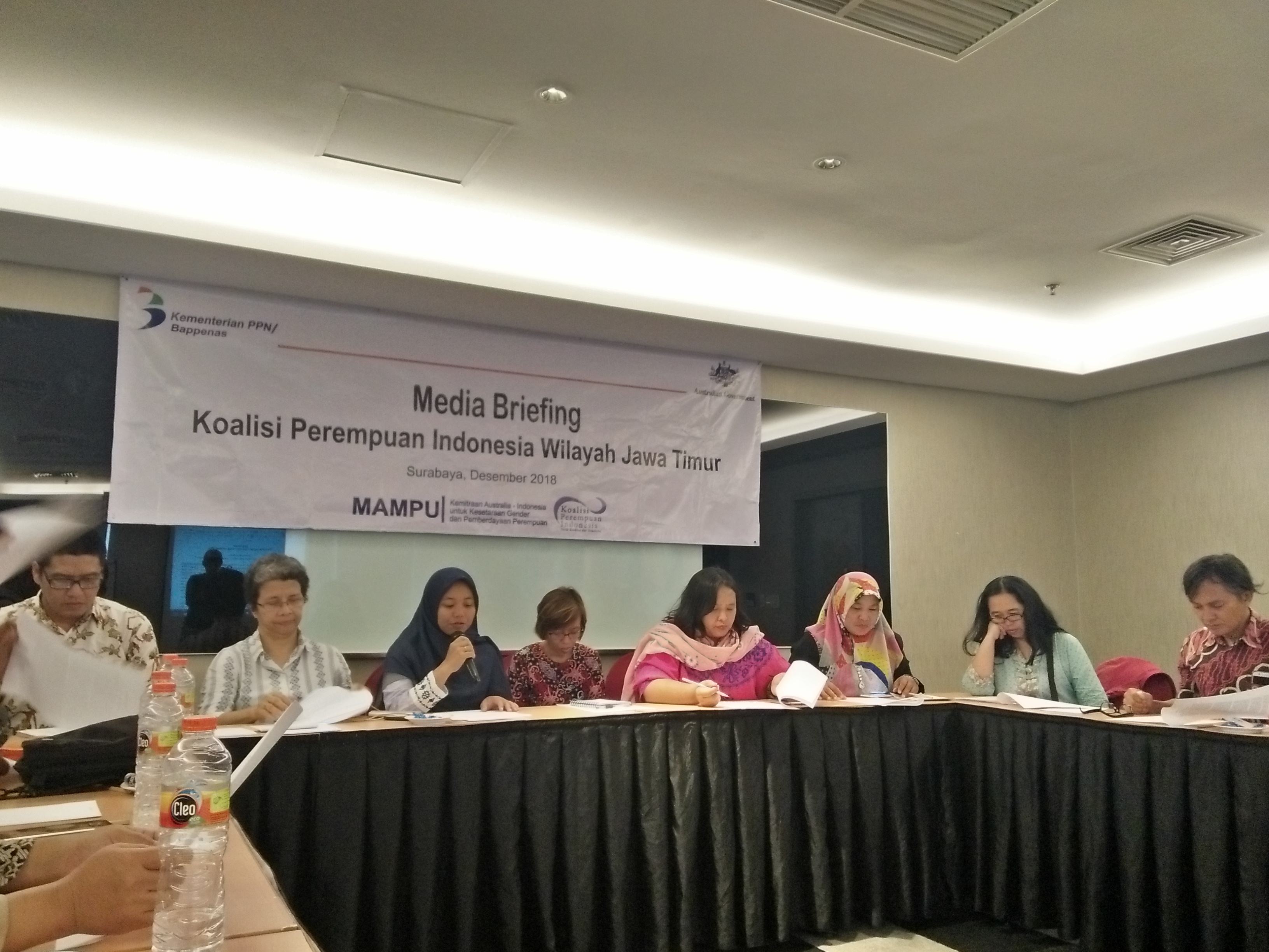 Koalisi Perempuan Indonesia ketika Temu Jejearing Mitra Mampu untuk Advokasi SDGs. (Foto: Amanah/ngopibareng.id)