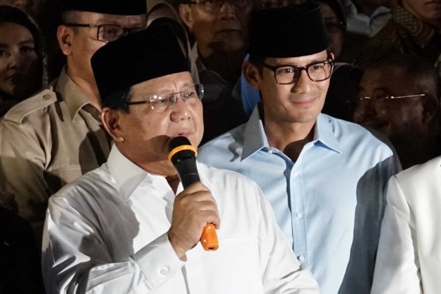 Calon Presiden/Wakil Presiden Prabowo Subianto-Sandiaga Uno. Foto: antara