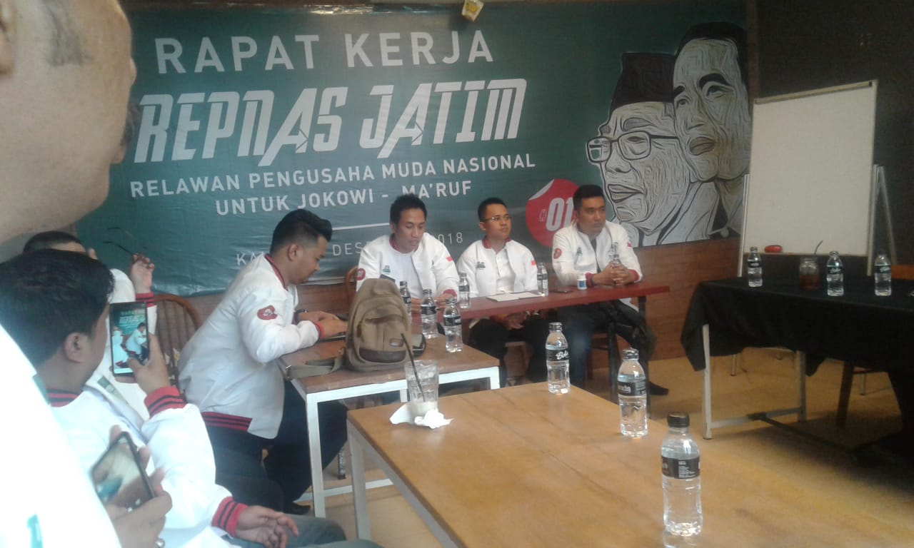 Rapat Kerja Repnas di Surabaya, Kamis, 13 Desember 2018.