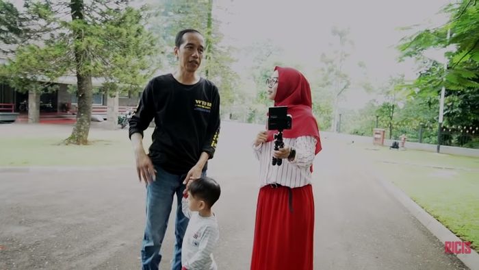 Ria Ricis bertemu Presiden Jokowi di Istana Bogor. Foto: Youtube Ricis Official/IG riaricis1795.