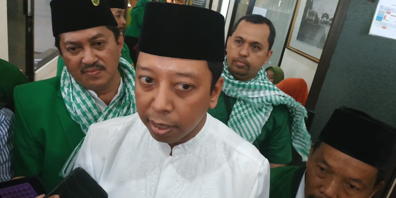 Ketua Umum DPP Partai Persatuan Pembangunan (PPP), Muhammad Romahurmuziy di Malang. (Foto: Umar/ngopibareng.id)