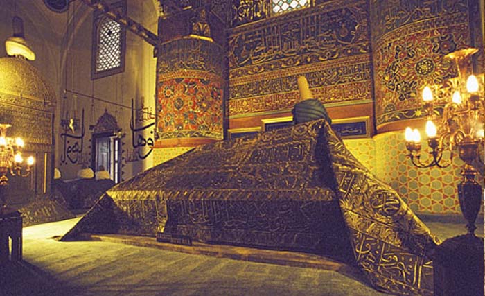 Makam Maulan Jalaluddin Rumi di Kota Konya, Turki. (Foto:Turkish)
