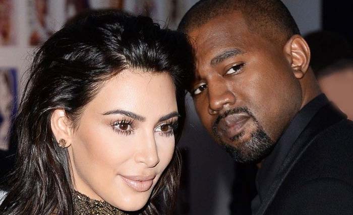 Kim Kardashian dan Kanye West. (Foto:AFP)