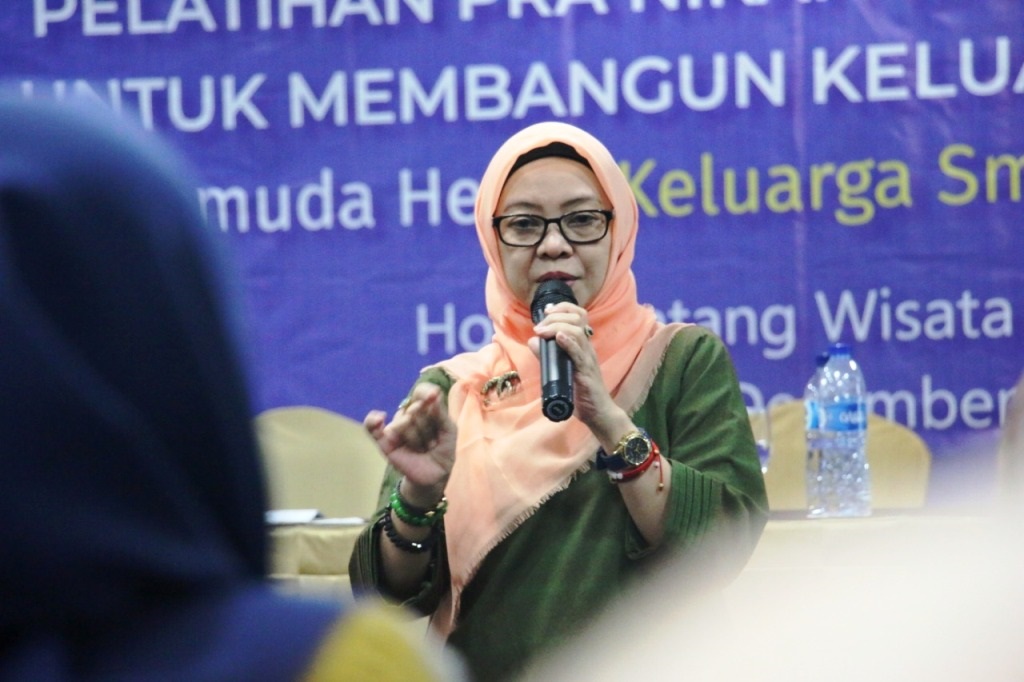 Sekretaris Umum Pimpinan Pusat Muslimat Nahdlatul Ulama Hj Ulfah Mashfufah. (Foto: nu for ngopibareng.id)