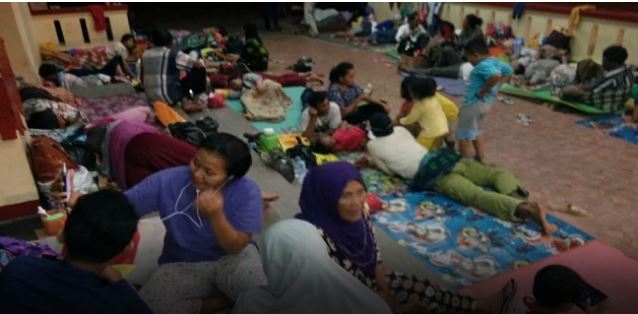 Pengungsi korban tsunami (Foto:RMOLLampung)