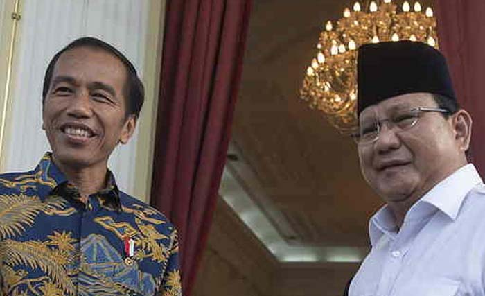 Capres  No. 01 Jokowi dan Capres No. Prabowo. (Foto: Dok.Antara)
