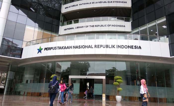 Perpustakaan Nasional RI, di Jl. Merdeka Barat, Jakarta. (Foto:Dok.Antara)