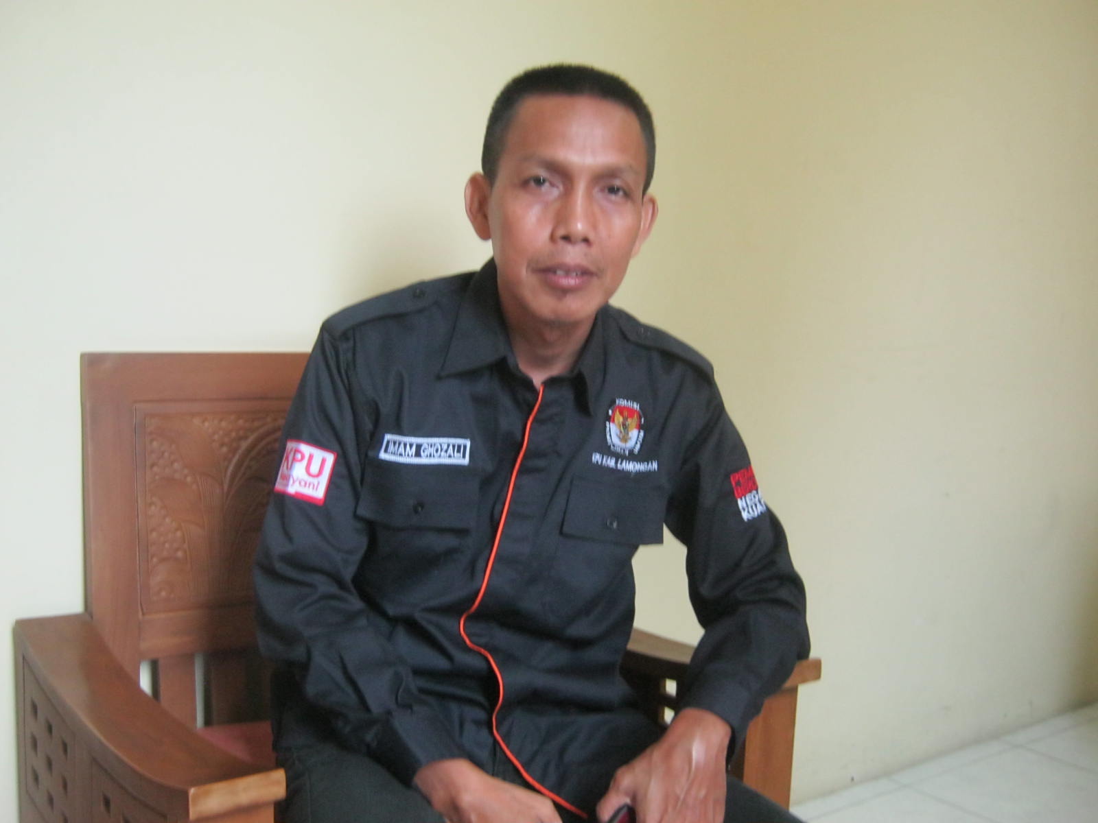 Ketua KPUD Lamongan Imam Ghozali (Foto:Totok/ngopibareng.id)