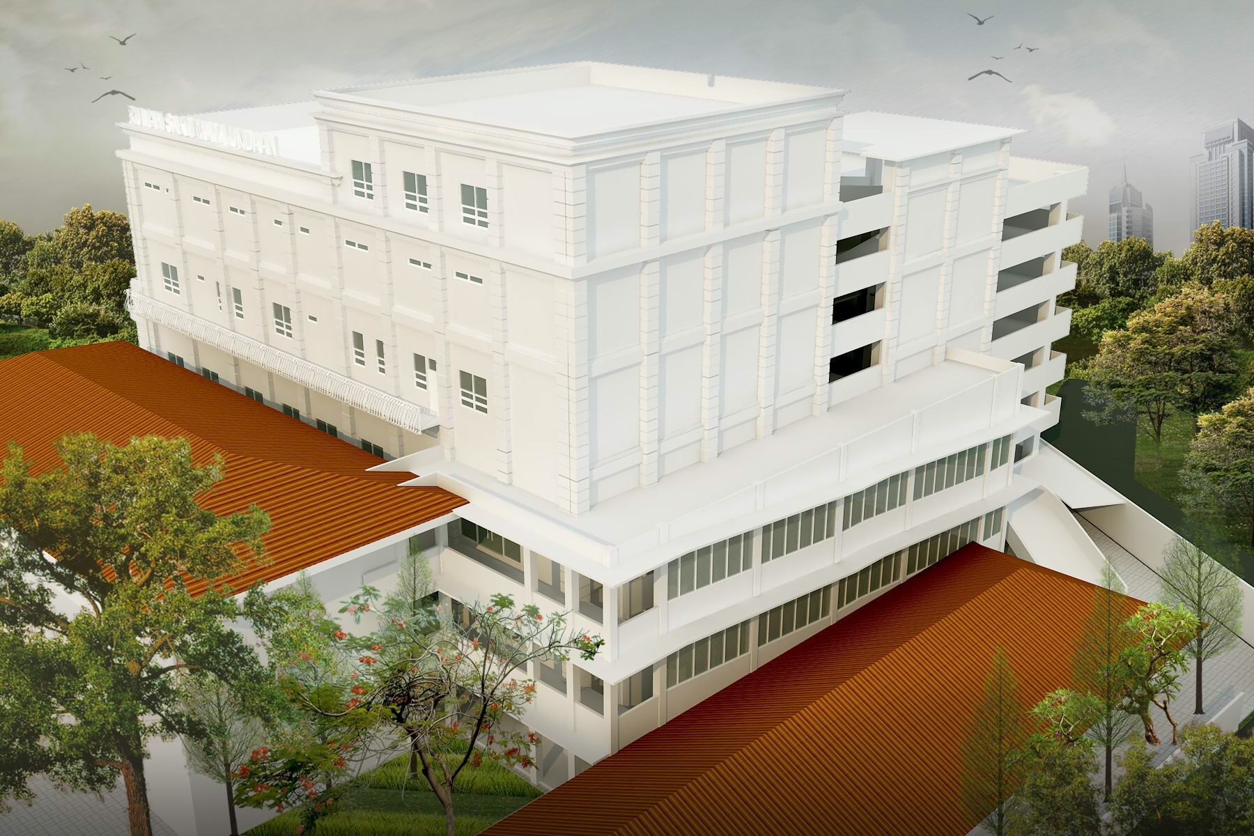 Gedung Sentra Medis baru RS Mata Undaan. 